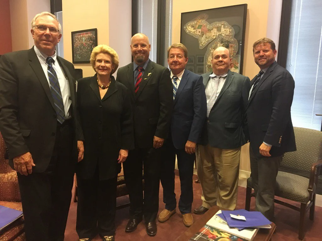 KySGGA leaders Pat Clements and Bernard Peterson were among several wheat farmers who met with Senator Stabenow and other Senate leaders to discuss the farm bill. 
