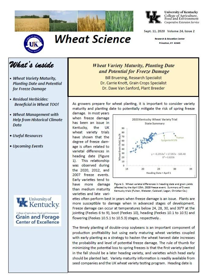 September Wheat Science News