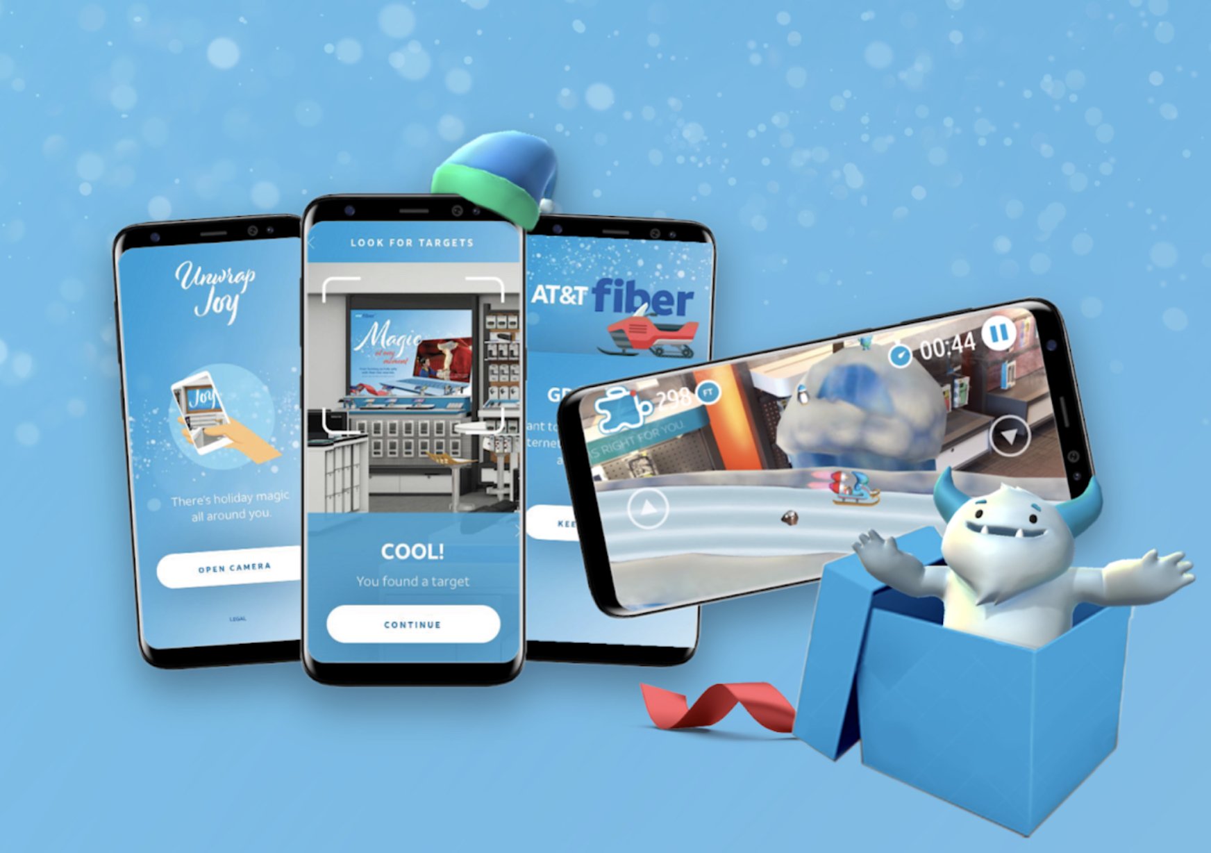 Scan a store poster to see how elves gift wrap entertainment, race sleds at top speed, fling snowballs at yetis and more.