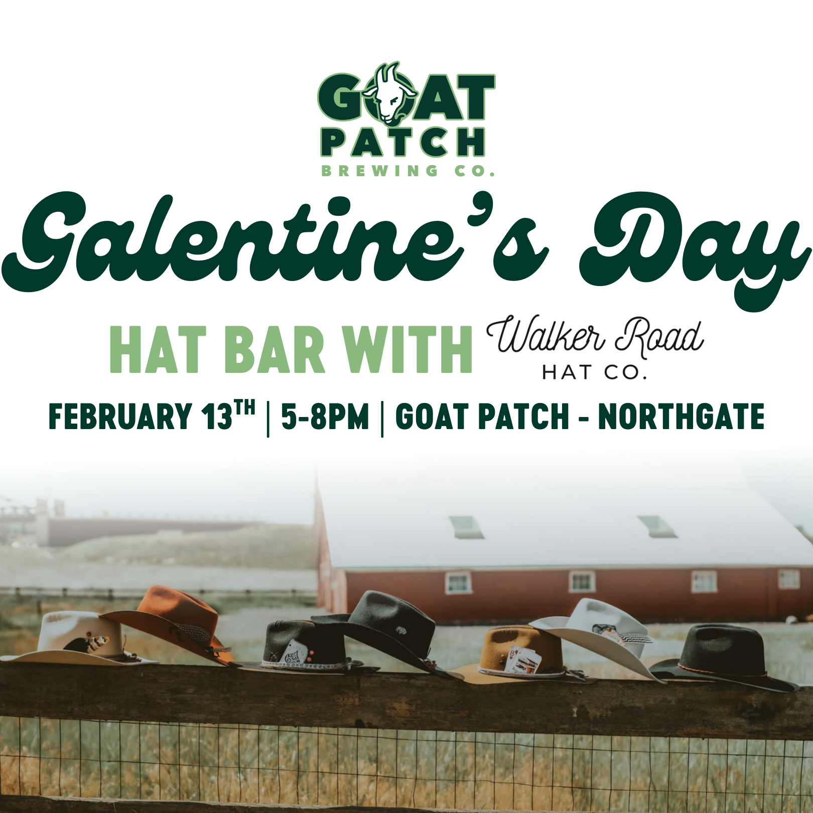 Galentine's Day Hat Bar w/ Walker Road Hat Co