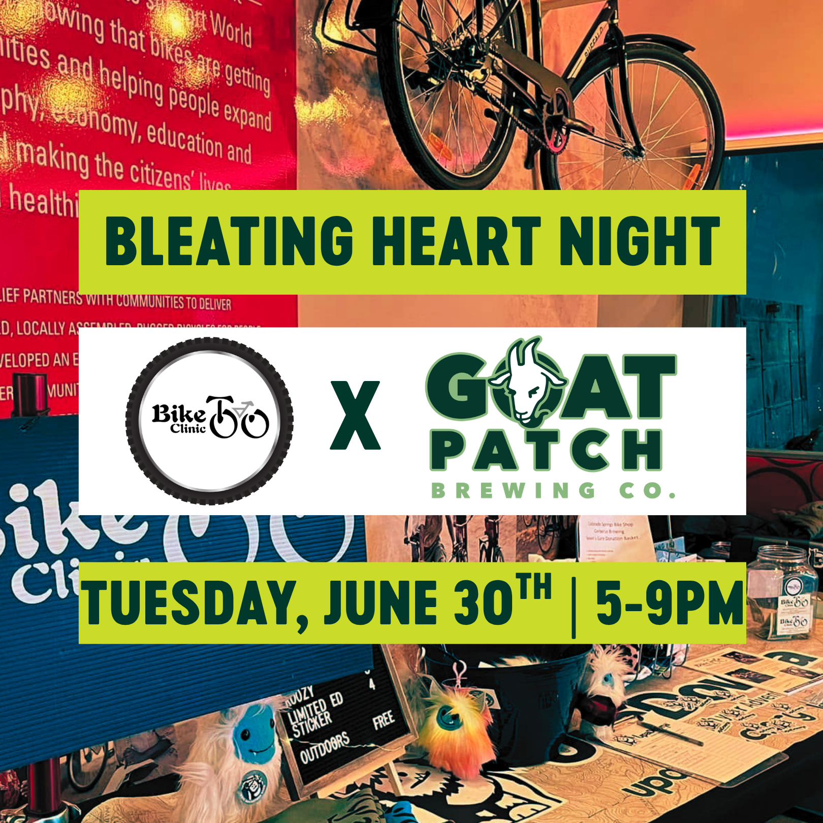 Bleating Heart Night: Bike Clinic Too