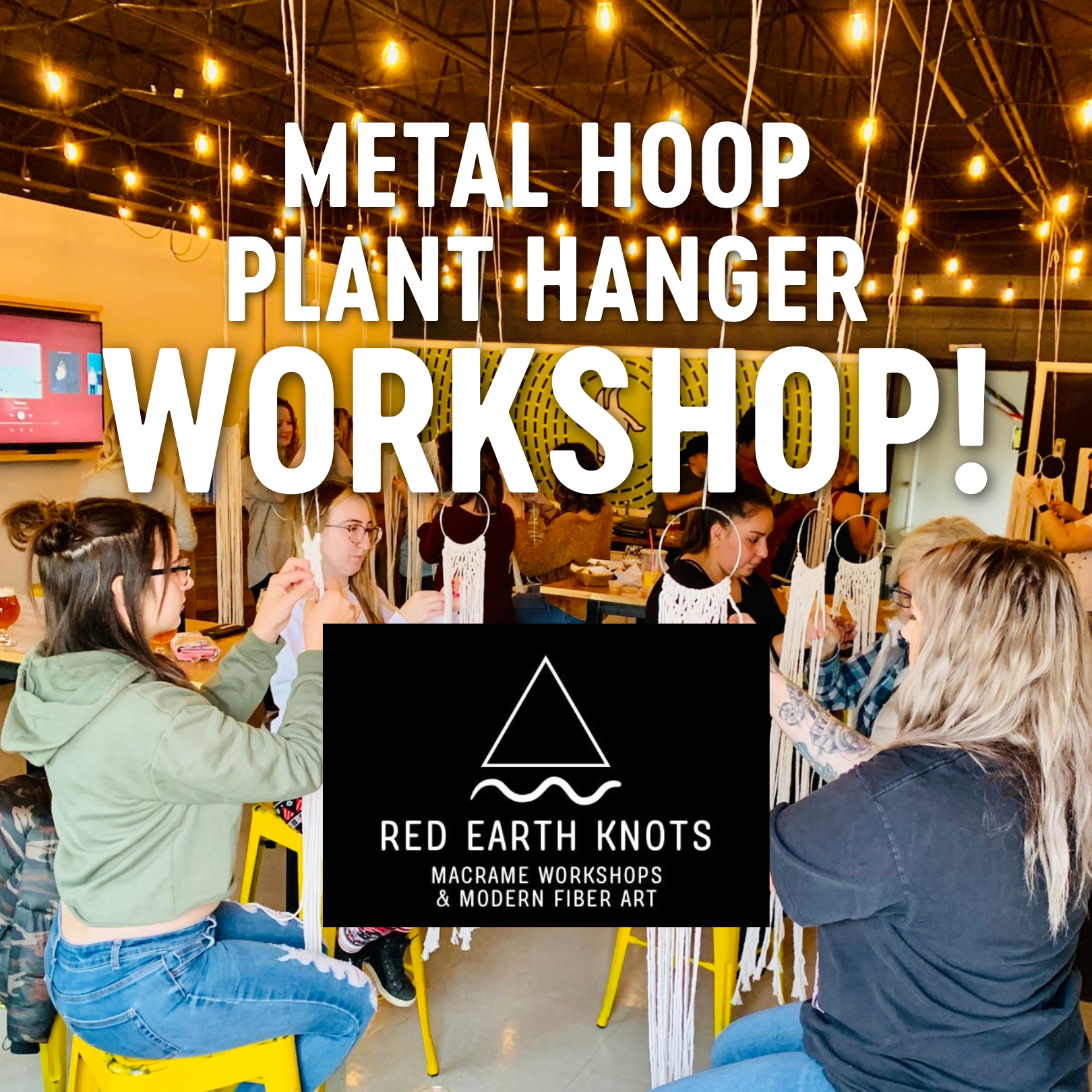 Metal Hoop Plant Hanger Workshop