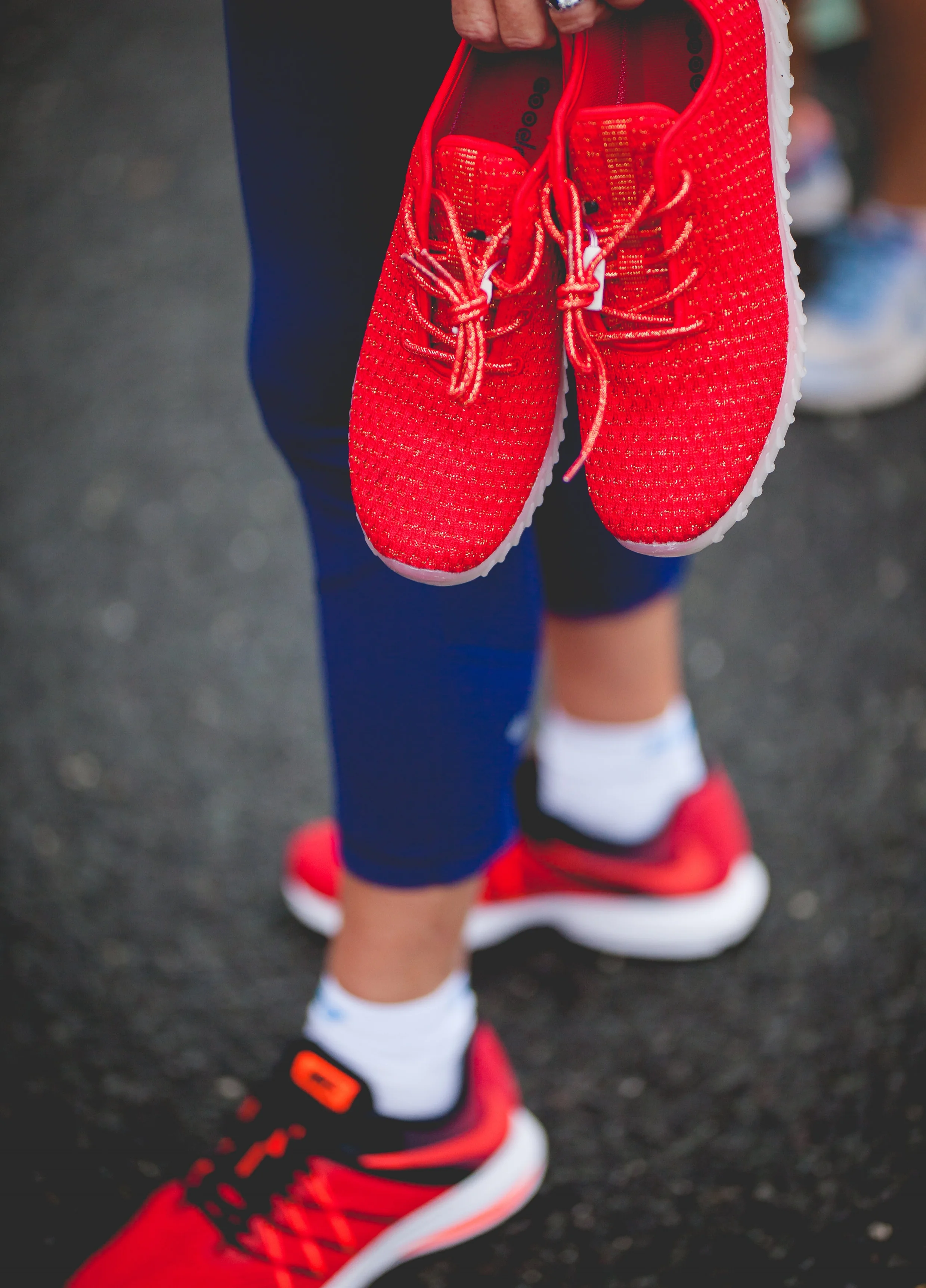 red shoes for oakley