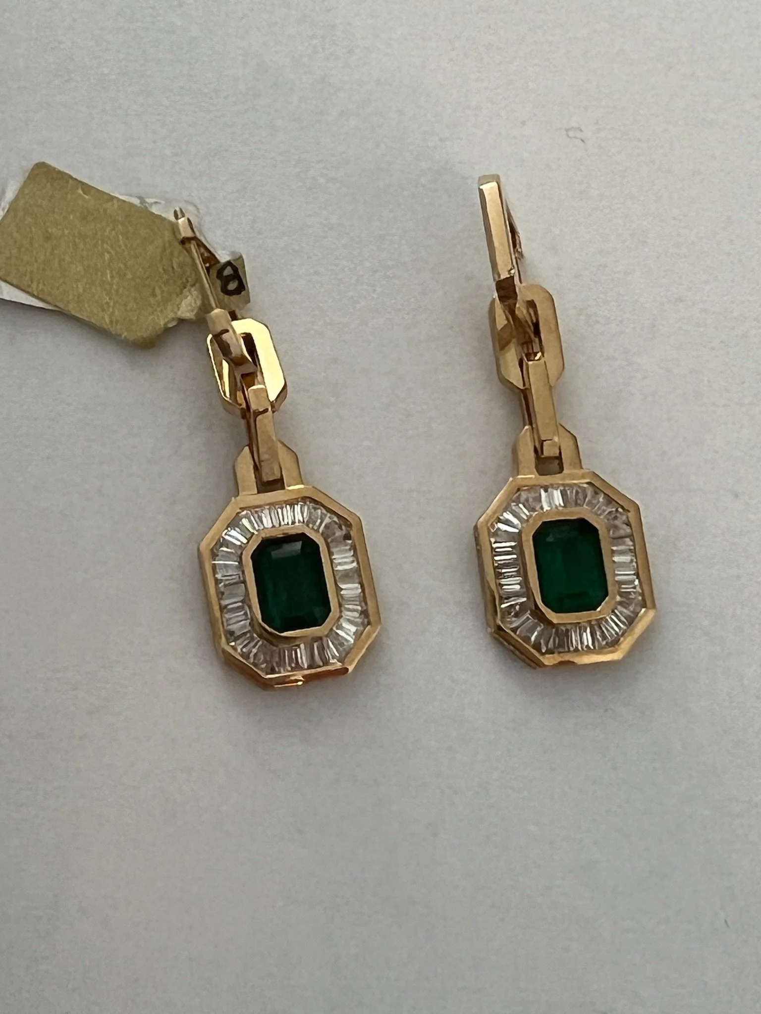 Kiki 18k Emerald Drop Earrings