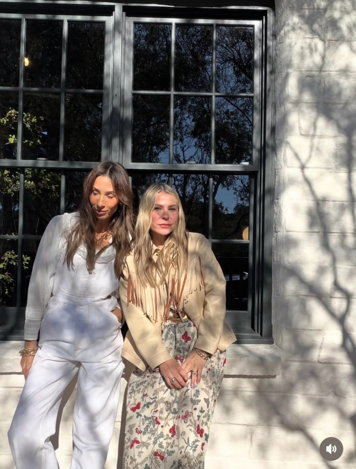 Saturday brunch looks in The Great butterfly skirt