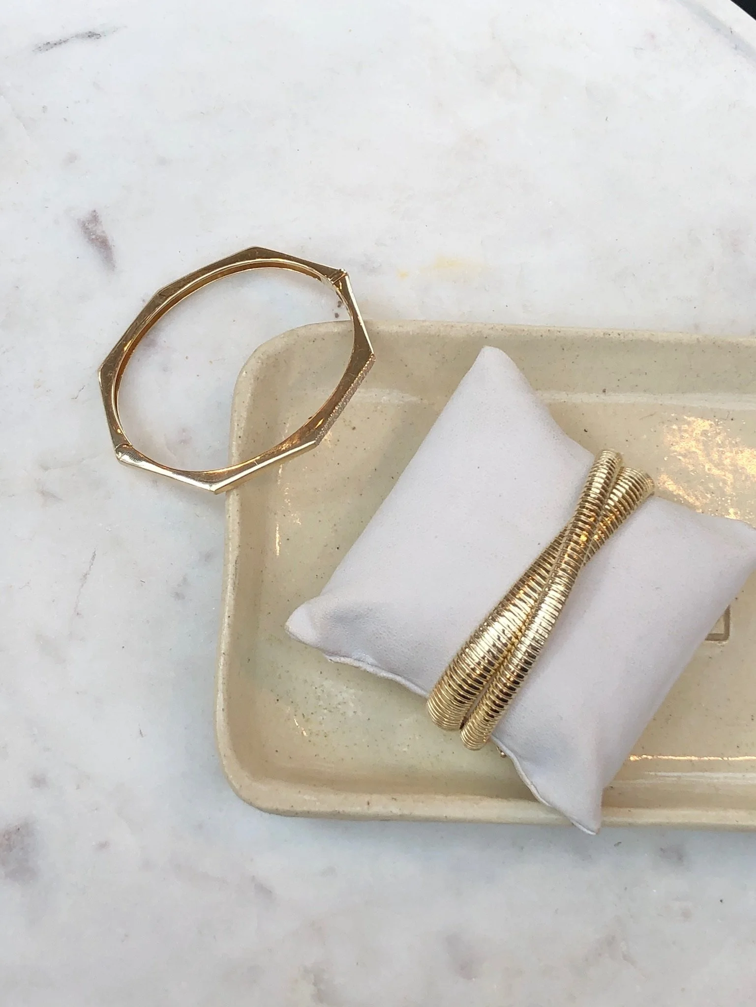 Kiki 14k Gold Python Bracelet