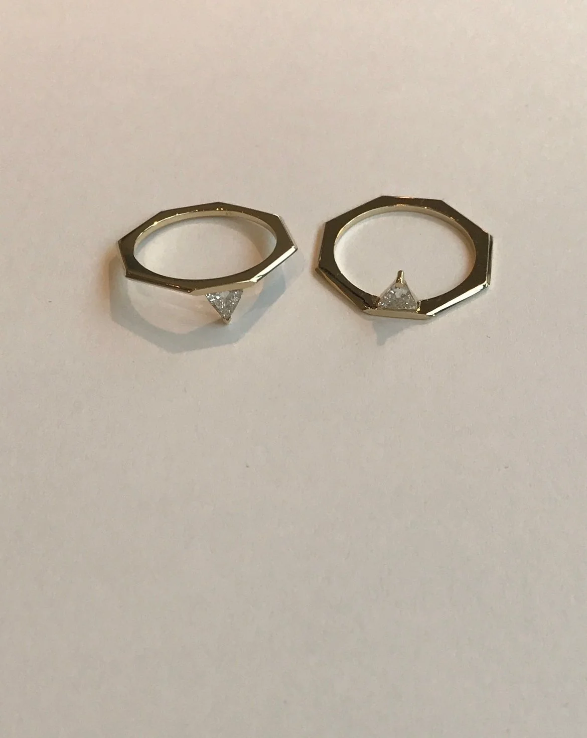 Kiki Diamond Triangle Octagon Ring