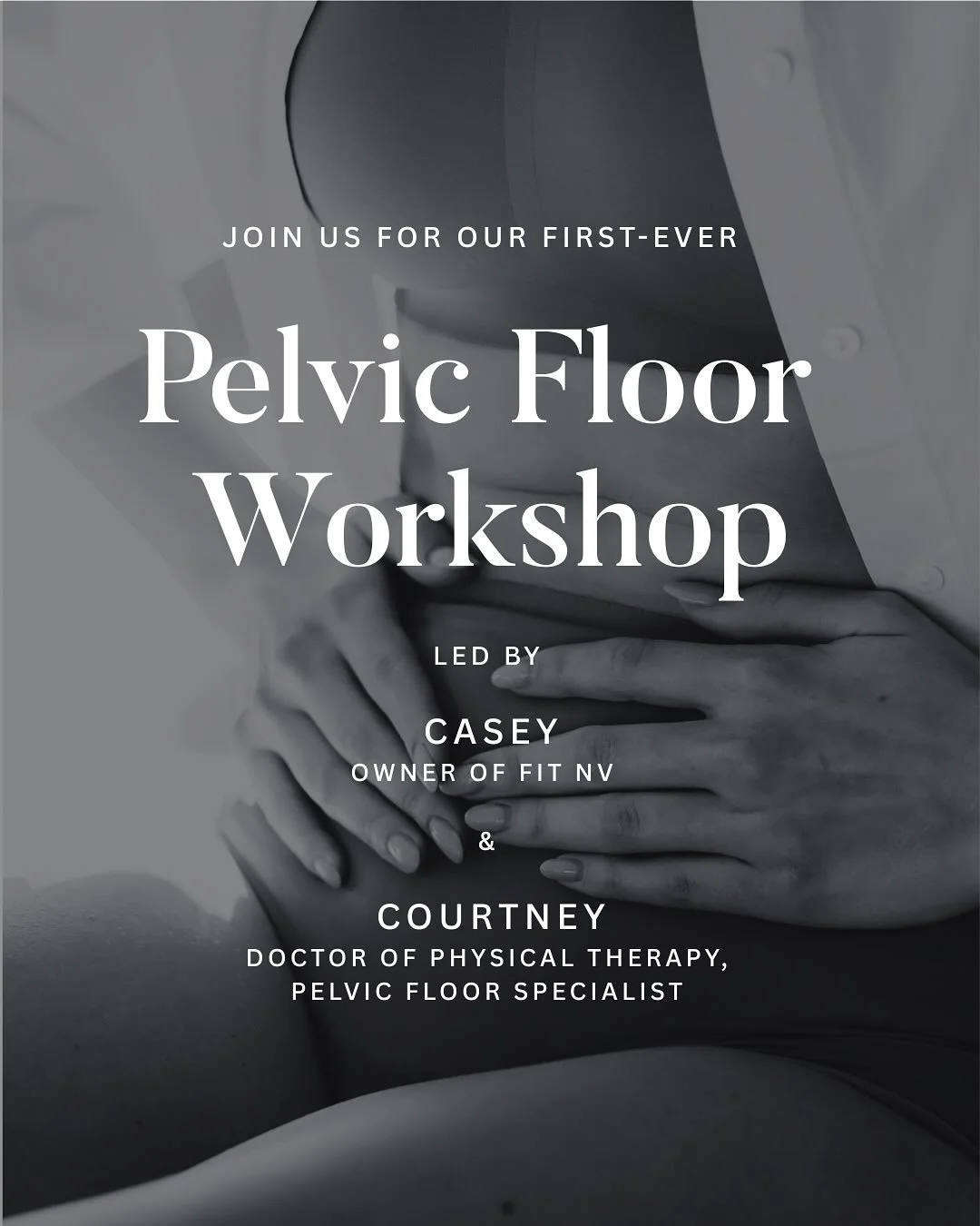 ✨ We are so excited to introduce our first ever pelvic floor workshop taught by two of the best in the biz. ✨ 
Whether you are young, old, postpartum, pregnant, premenopausal or just vibin through the days as a lovely lady, you&rsquo;re welcome. And 