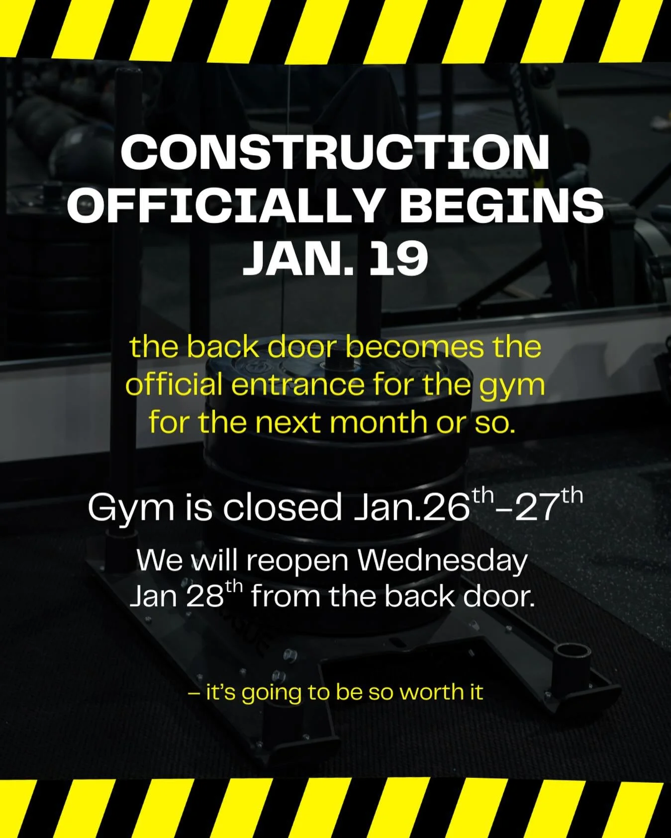 We. Are. So. Excited. We are open the rest of this week, please enter through the back door. We will close the 26th and 27th for the major changes! Reopen the 28th through the back door. Thank you for working with us during construction! We promise i