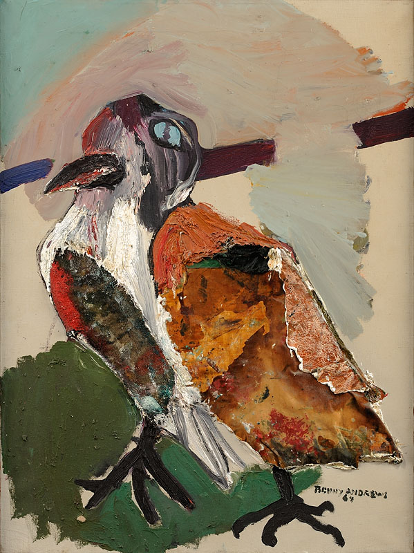 The Bird Oil on board 26x19 inches 1964 Signed and dated Photo credit: John Wilson White Studio