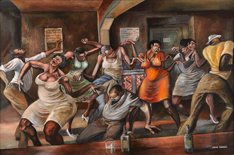 Ernie Barnes (1938-2009) — The Melvin Holmes Collection of African 