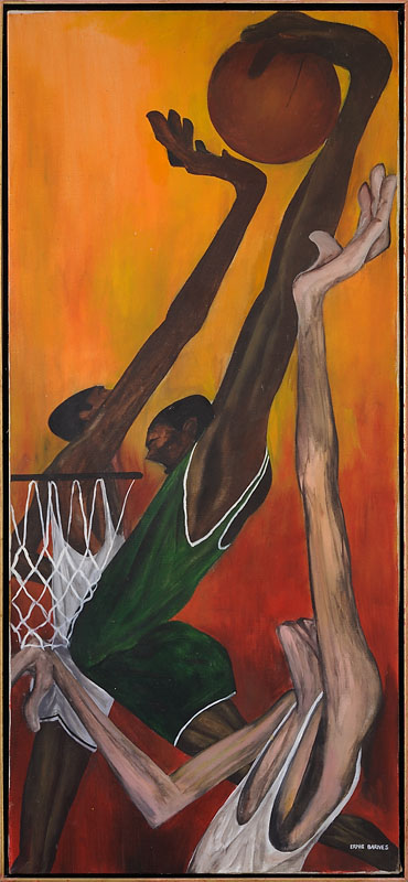 Slam Dunk Acrylic on canvas 60x27 inches c.1970 Signed Photo credit: John Wilson White Studio