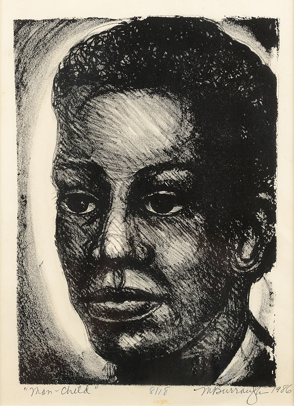 Manchild Lithograph 14x9 3/4 inches 1986 Signed and dated Numbered (8/18) Photo credit: John Wilson White Studio