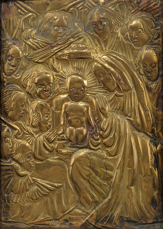 Black Nativity 7x4x1 inches c. 1930 Stamped in metal (Allan Rohan Crite) Photo credit: John Wilson White Studio