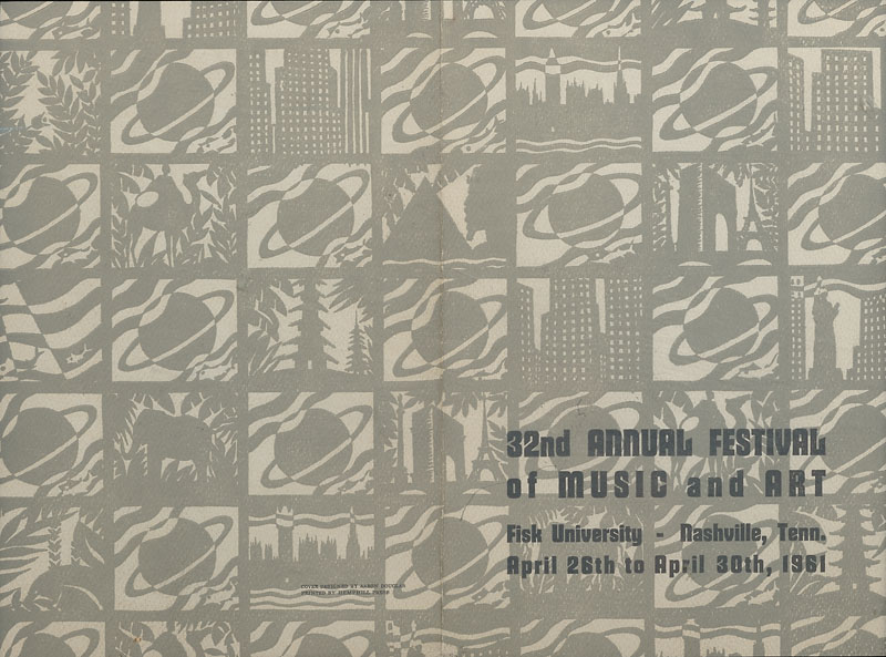 Thirty-Second Annual Festival of Music and Art Lithograph 9 1/4x12 1/2 inches April 1961 Unsigned Photo credit: John Wilson White Studio