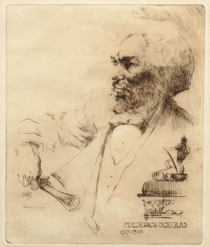Frederick Douglas Etching 9 5/8x7 7/8 inches Year unknown Photo credit: John Wilson White Studio