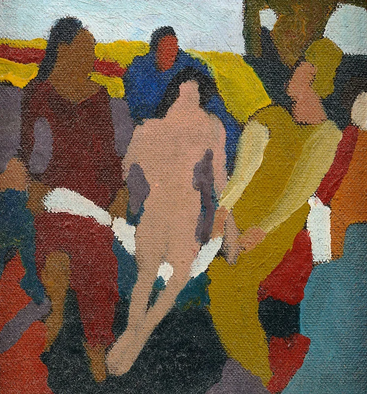 Ibiza Oil on canvas 5 1/2x5 inches 1963 Photo credit: John Wilson White Studio