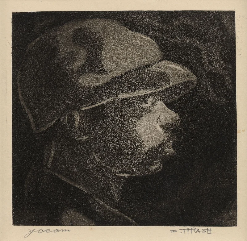 Yacom Carborundum mezzotint 7 1/2x5 5/8 inches 1938 Signed and titled Photo credit: John Wilson White Studio