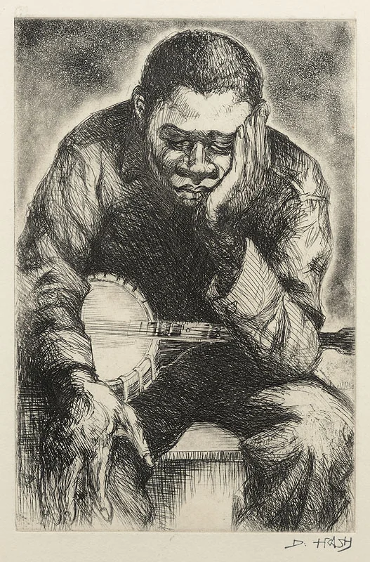Intermission Carborundum mezzotint 9x6 inches Year unknown Signed Photo credit: John Wilson White Studio