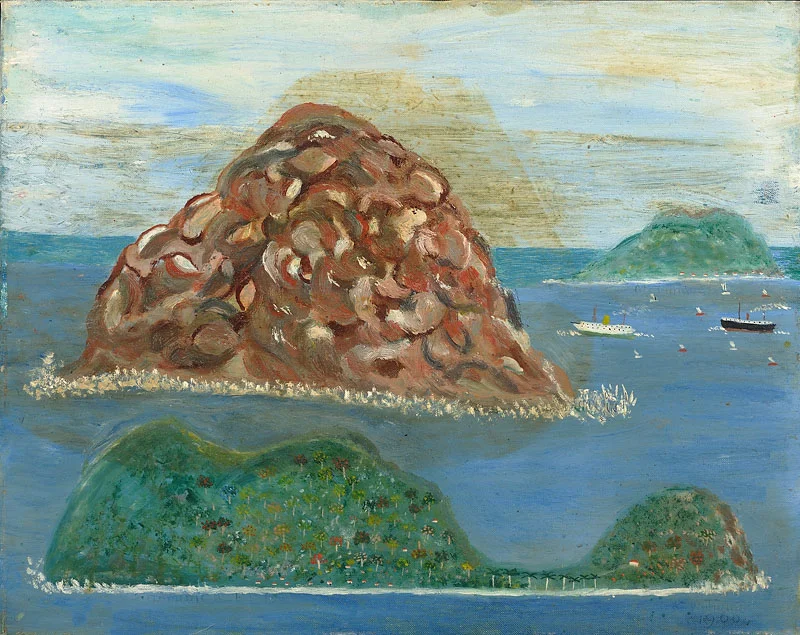 Harbor #2 Oil on canvas board 16x20 inches 1959 Signed and dated Photo credit: John Wilson White Studio