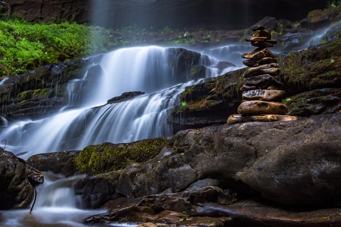 Waterfall and Cairn_Joey Kyber.jpeg