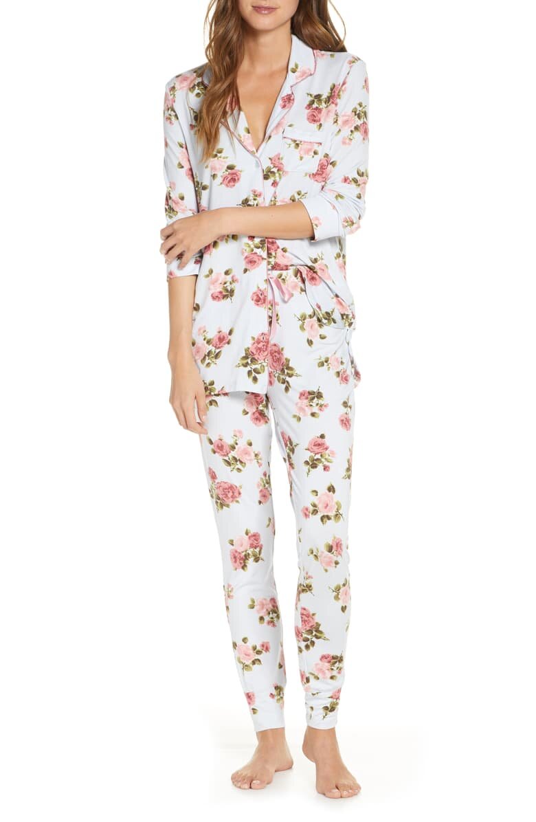 Rachel Parcell Long Sleeve Print Pajamas