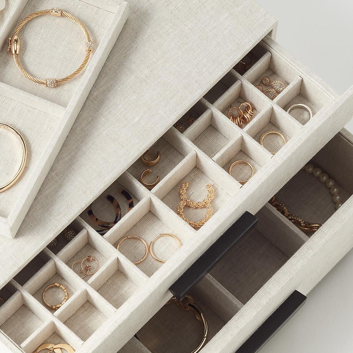 ADD TO FAVORITES Marie Kondo 2-Drawer Linen Jewelry Box