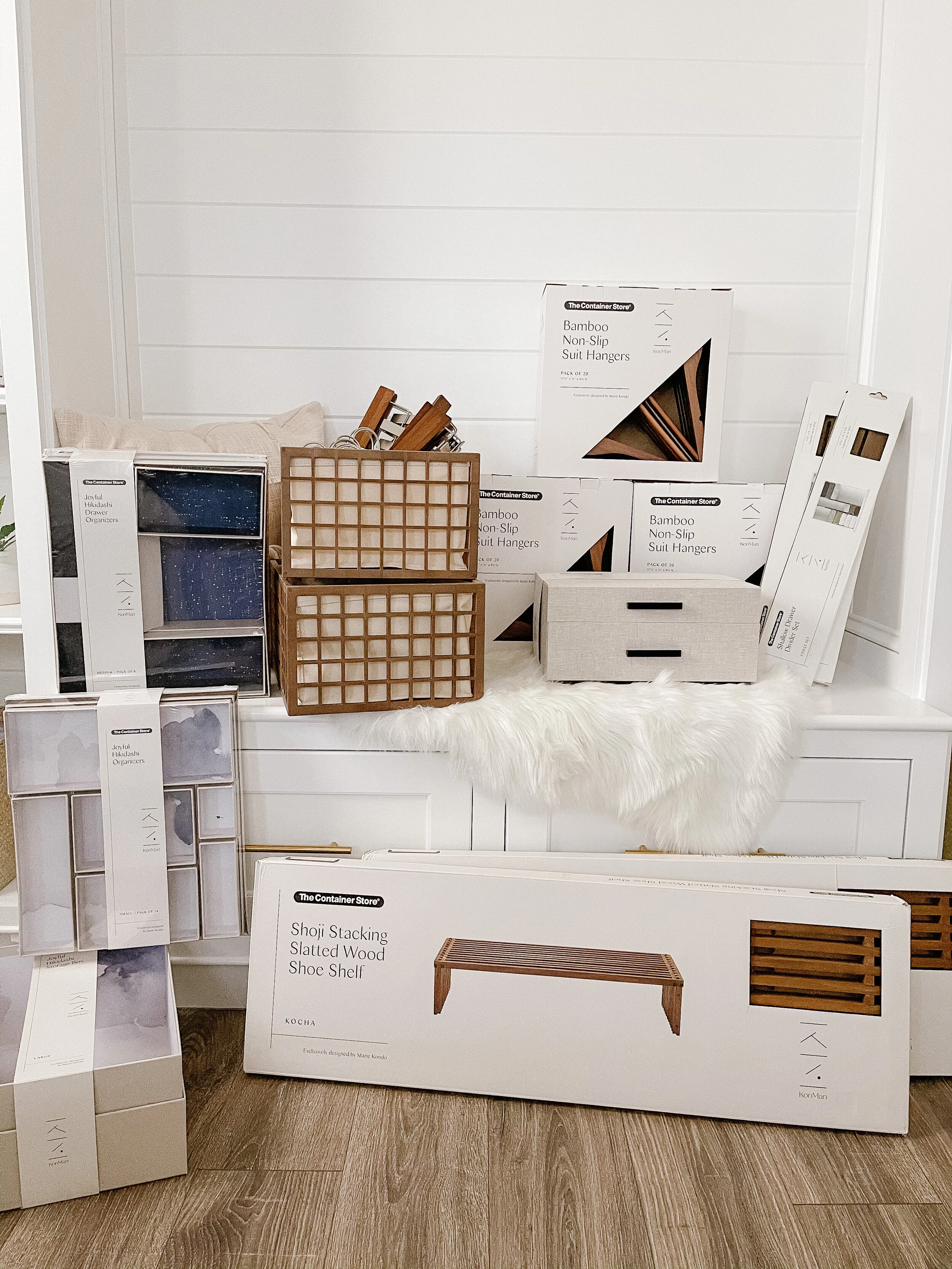 hanger storage container on The Container Store X Konmari Collection Life Of Marie