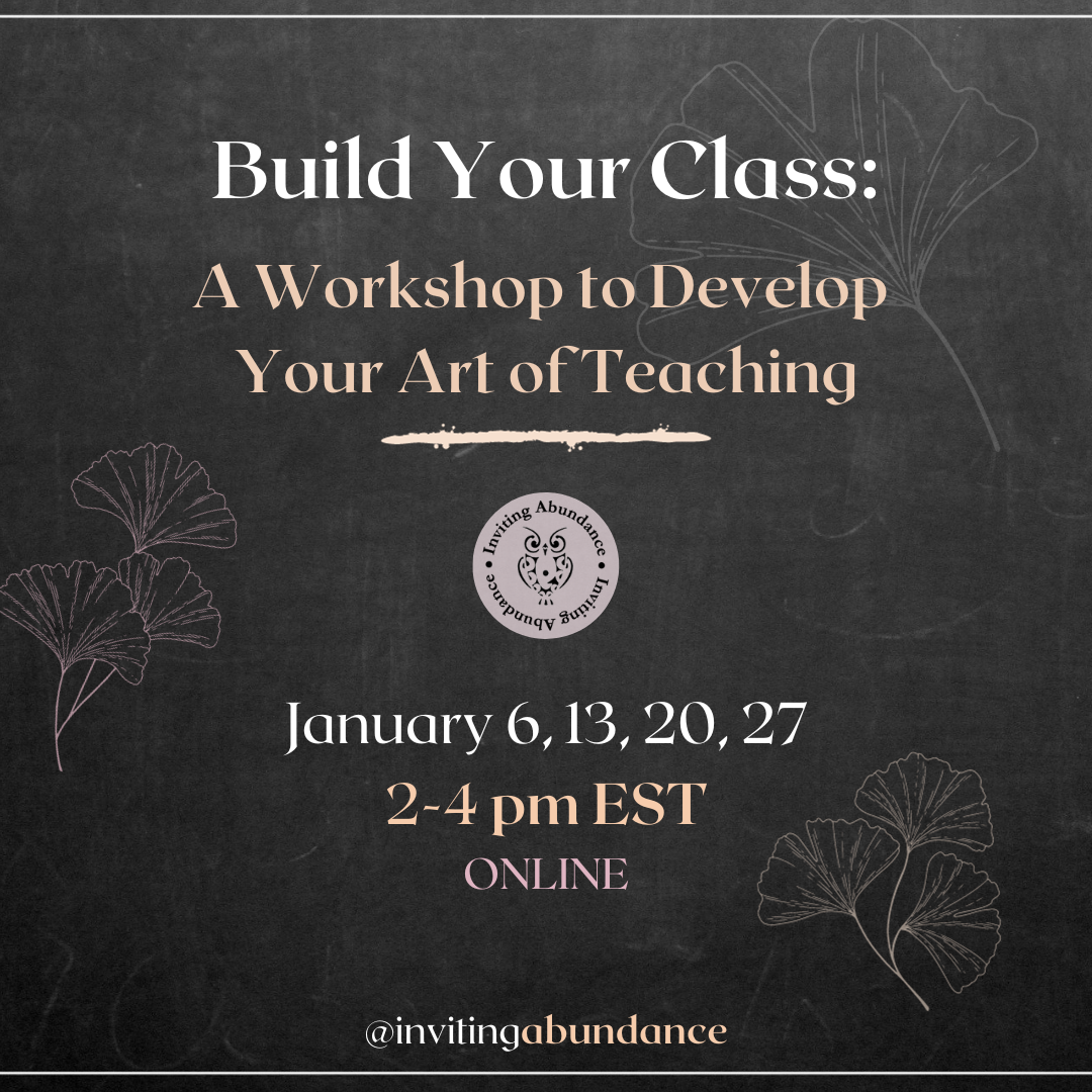 Build Your Class - Online Workshop