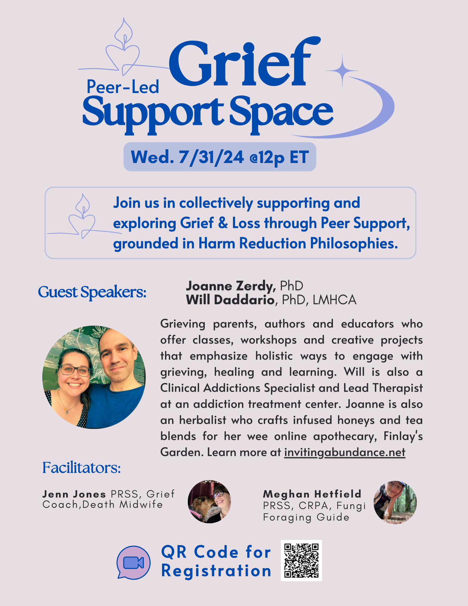 Peer-Led Grief Support Space