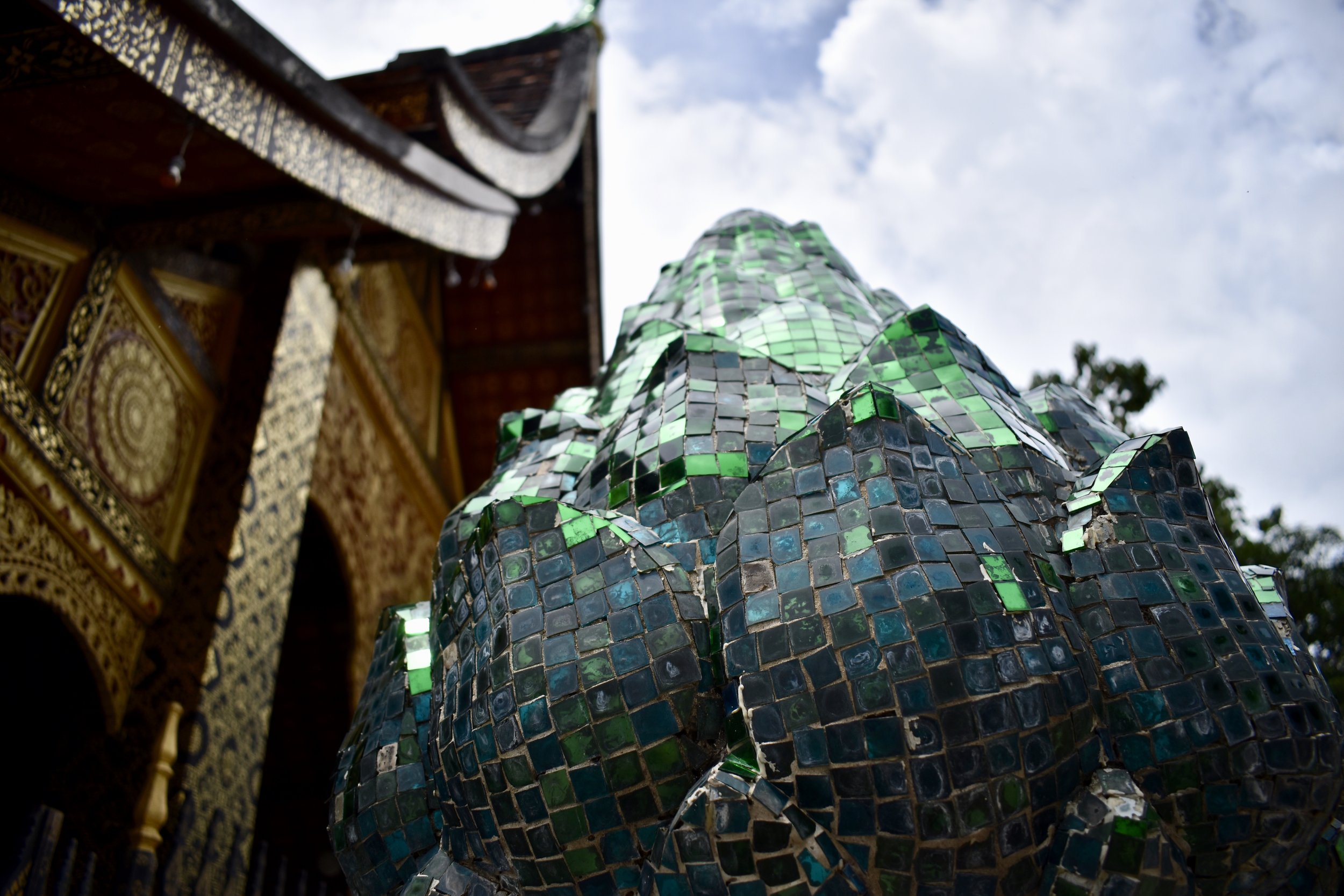   Just as I was starting to get sick of temples, they throw in mosaics. Laos, you got me.   Photo Credit: Louise Heffernan       