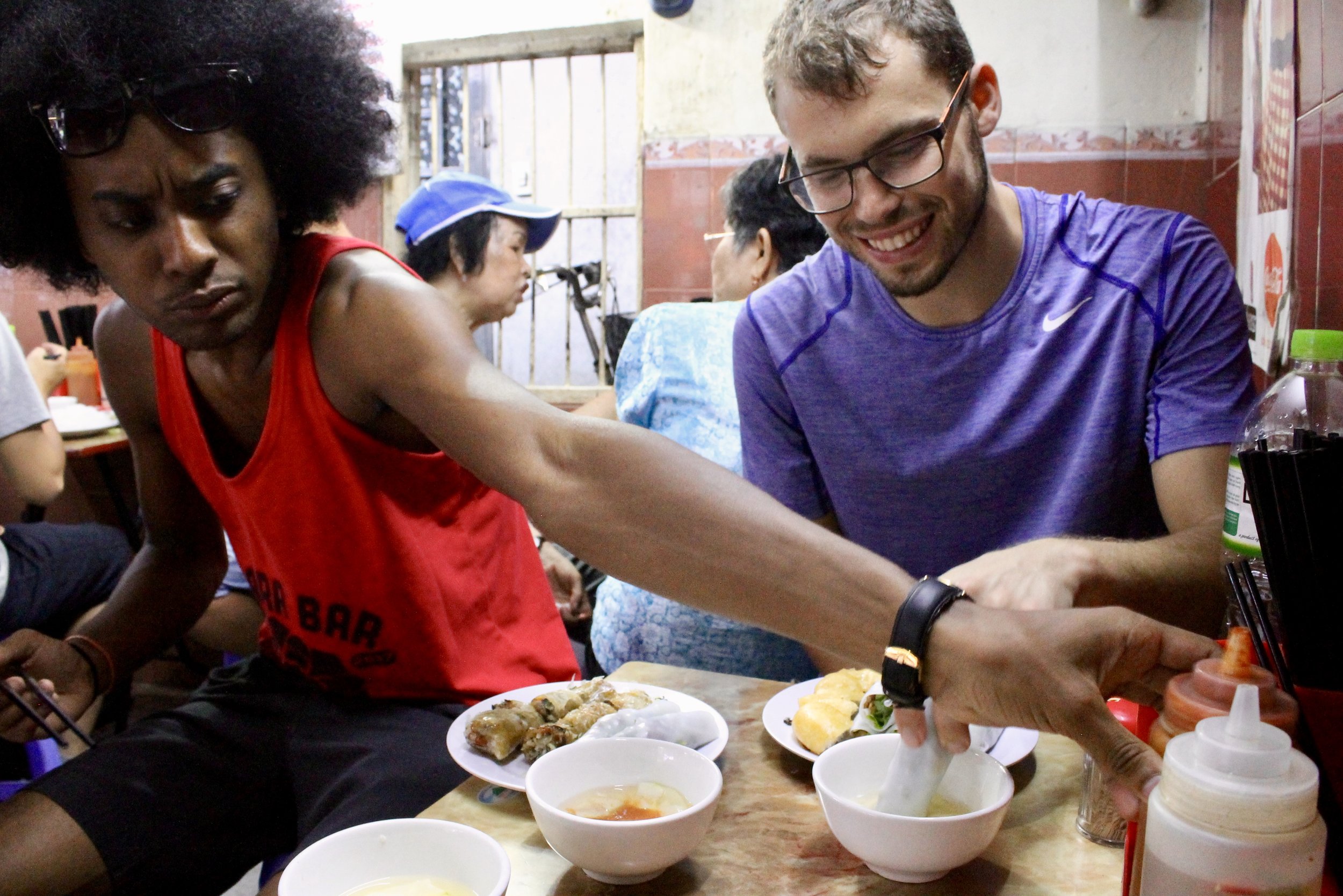  Chili sauce makes everything better.    