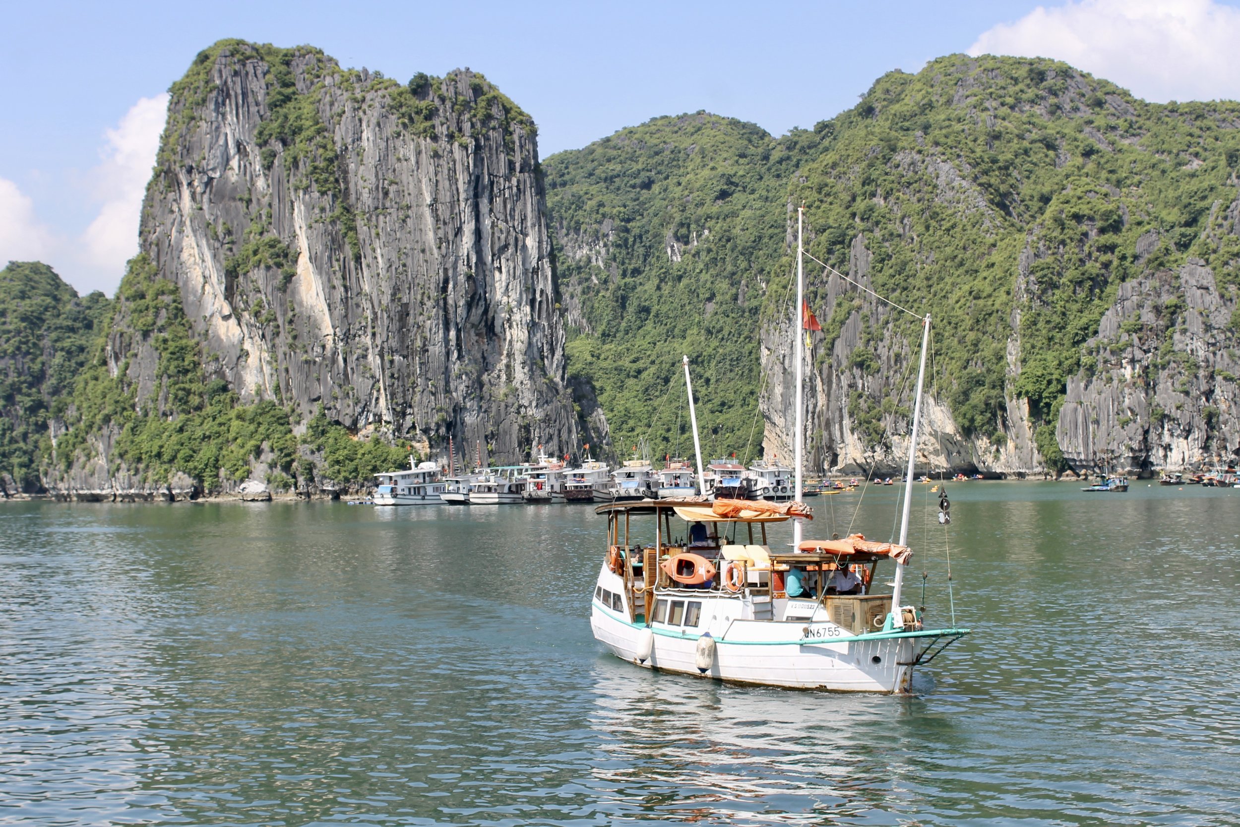  Ha Long Bay's limestone karsts and turquoise water are truly phenomenal.    