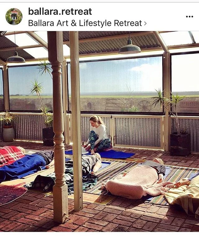 Thanks to @ballara.retreat &amp; @stephballphoto for having me teach Yoga &amp; Relaxation to this great group of Women last weekend- such fun &amp; awesome to be teaching @warooka again!
Loved it 💜🙏
If you are looking for a getaway on Yorkes, chec