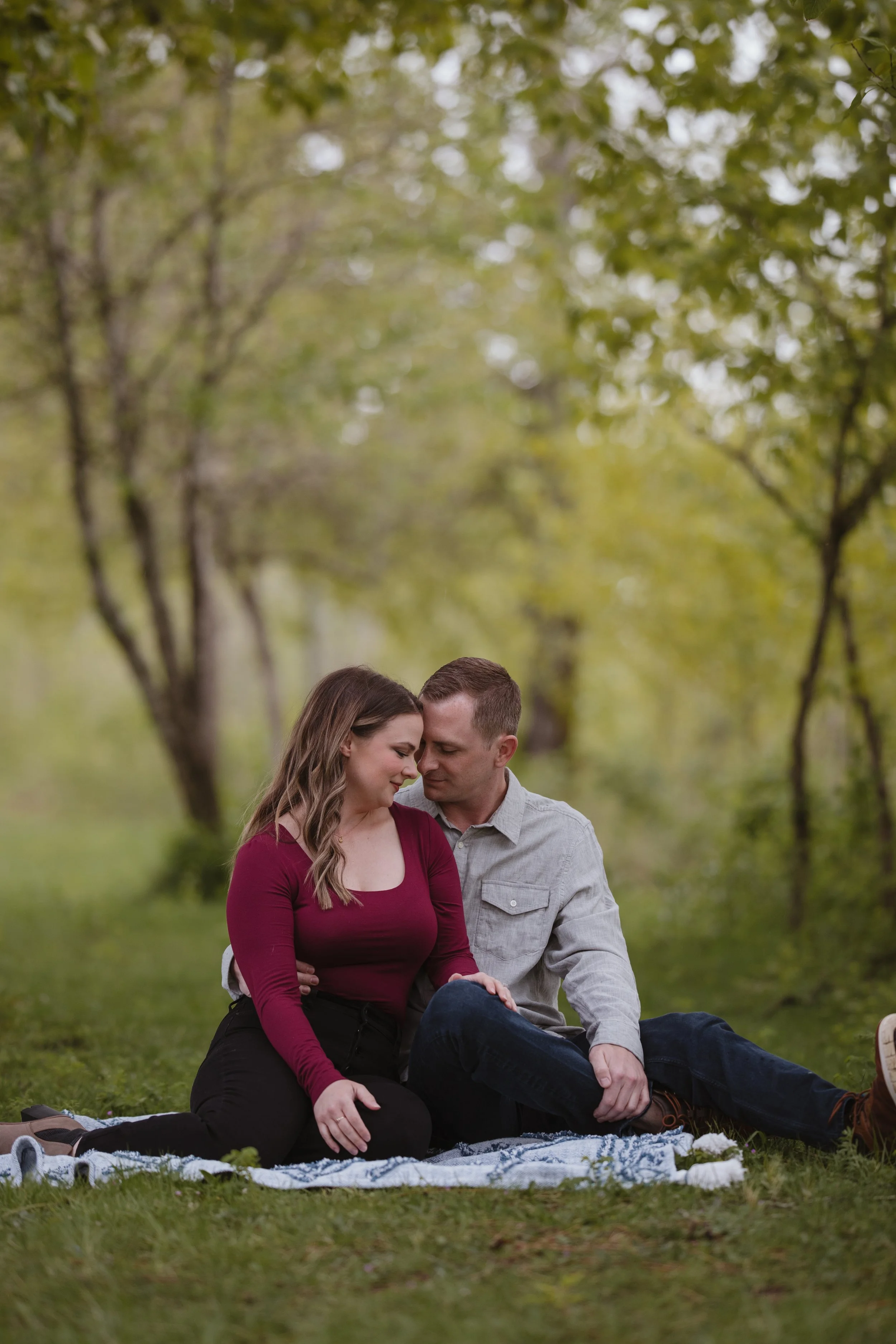 Embrace the rain- Gresham Engagement Photographer