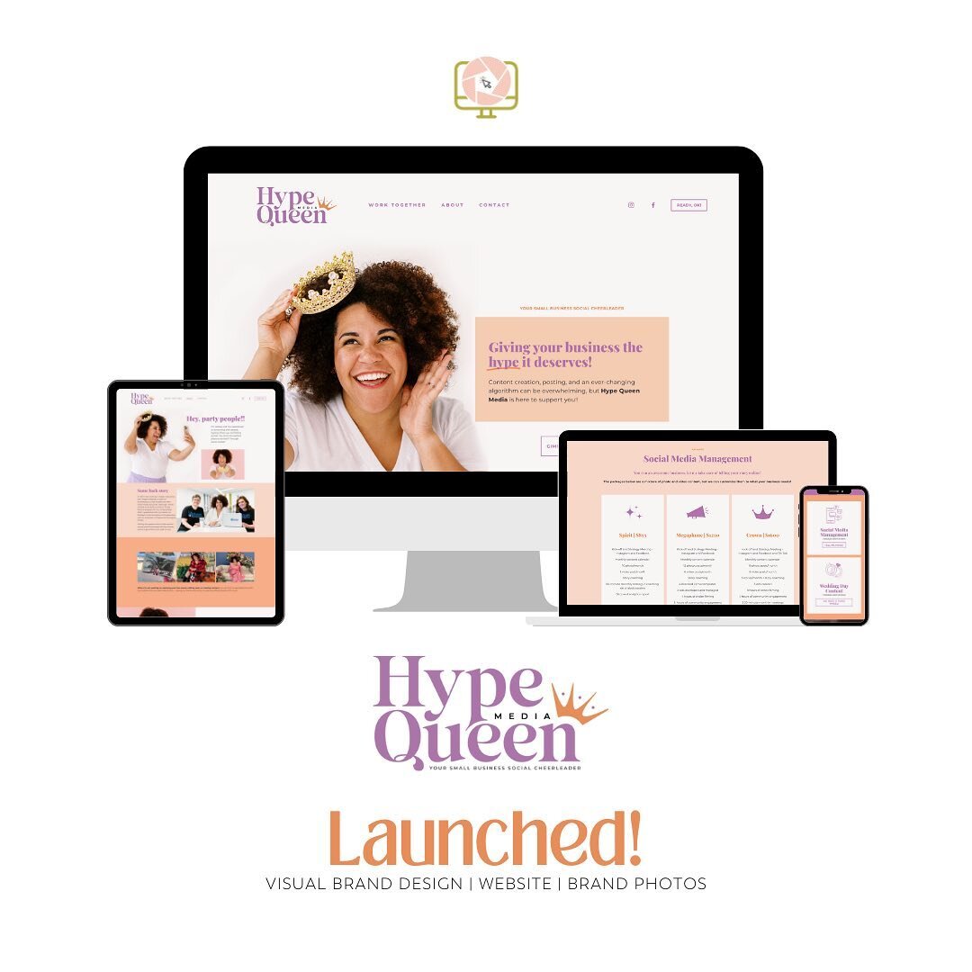 ✨LATEST LAUNCH✨ I'm thrilled to share my latest brand/site design that launched this month! Leshay (@hypequeenmedia) was a joy to work with and I had so much fun with her brand design and @squarespace site! 

Is your brand in need of a new website, r