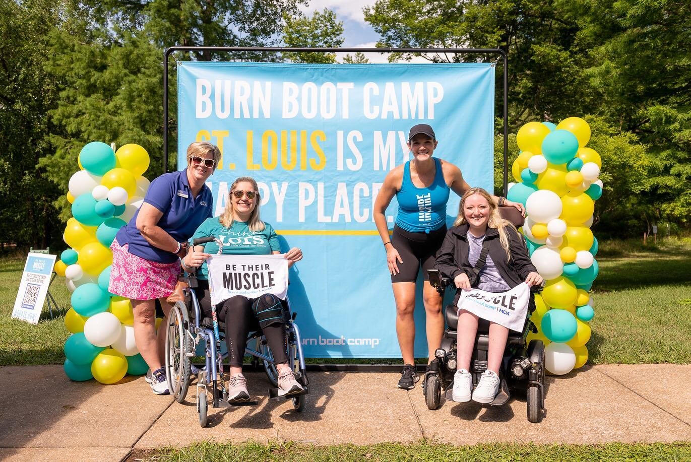 This morning had I had the joy and privilege of shooting my third Be Their Muscle event for @burnbootcamp St. Louis. This annual event is a fundraiser (and killer workout!) benefitting our local @mda_stl chapter. This was the first year the event has