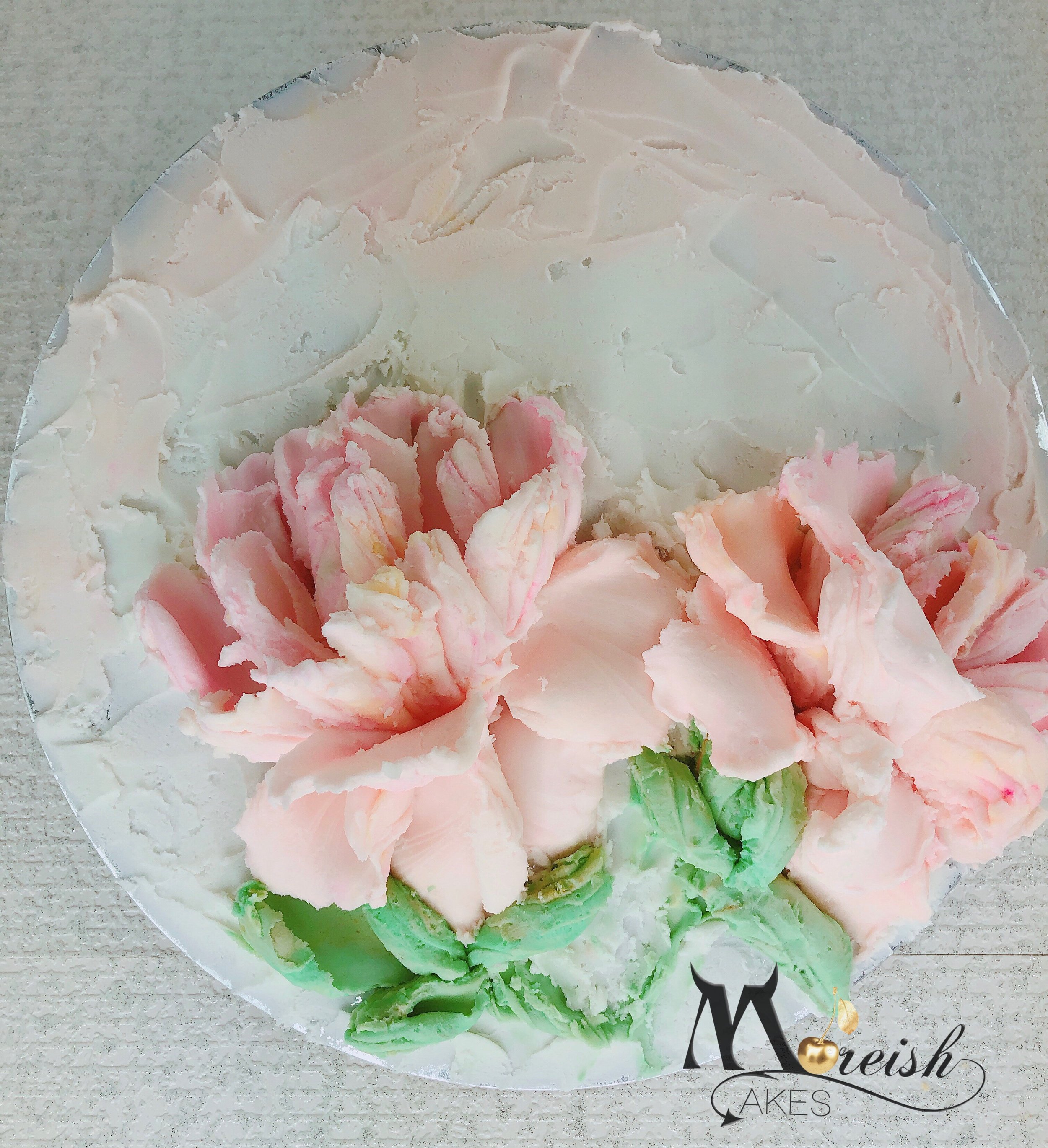 Sculpture Palette Knife Buttercream Flowers Cake — Moreish Cakes