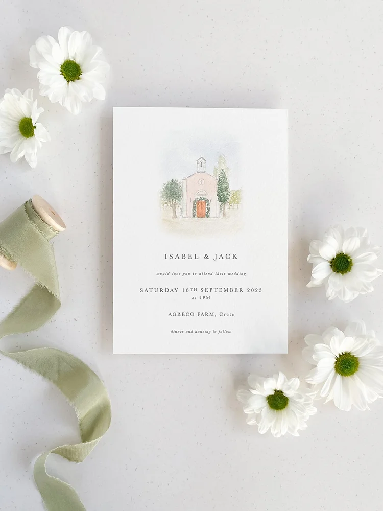 Venue Illustration Invitation Ideas For Your Wedding — Olive & Millicent