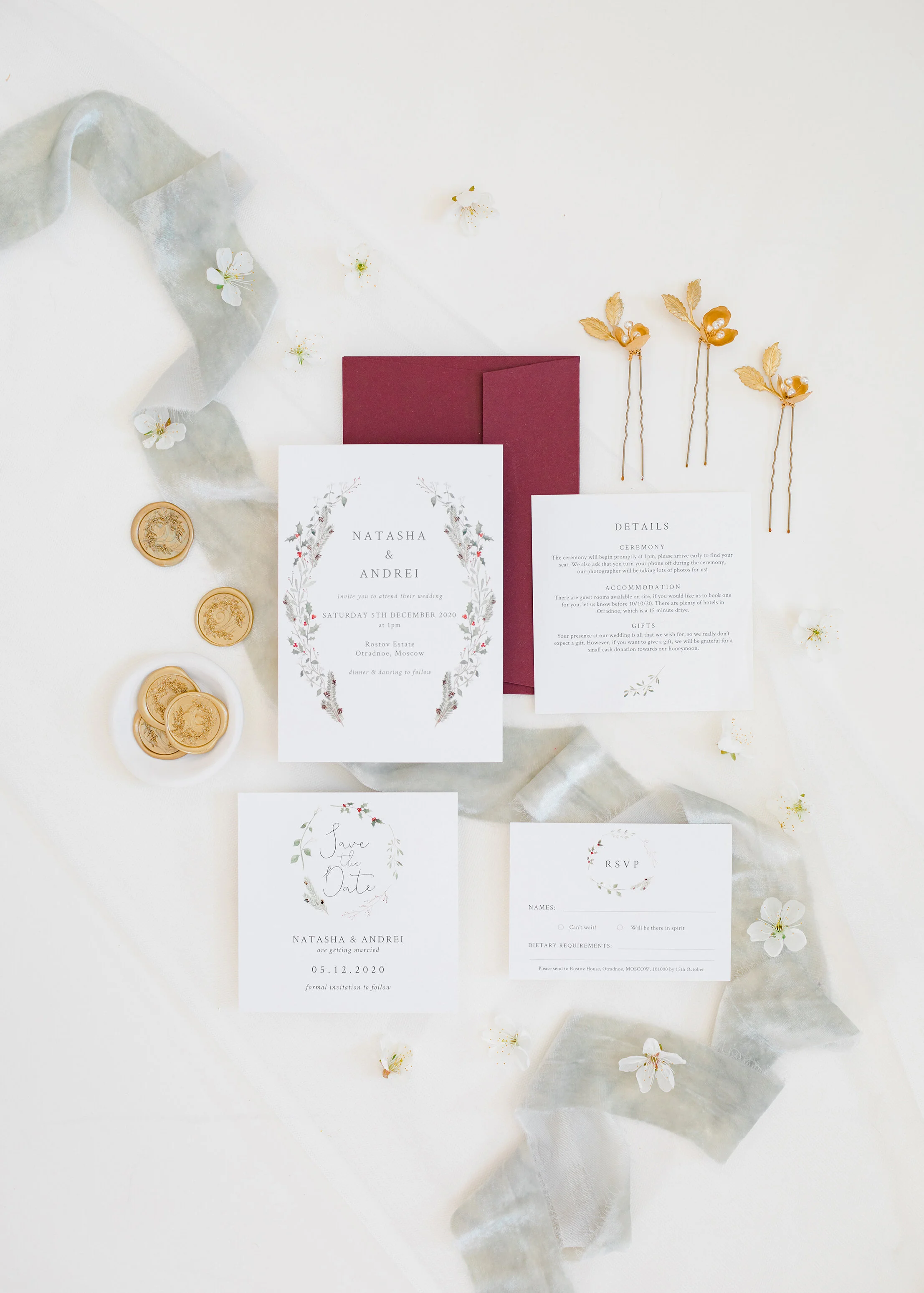 Invitation Ideas For Your Winter Wedding — Olive & Millicent