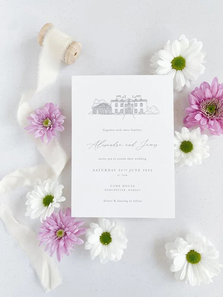 Venue Illustration Invitation Ideas For Your Wedding — Olive & Millicent