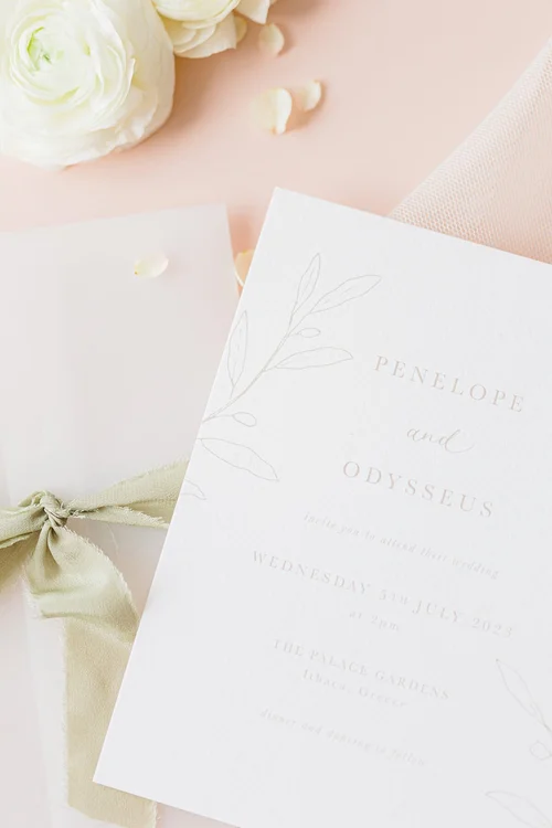Illustrated Invitations for your Minimalist Wedding — Olive & Millicent