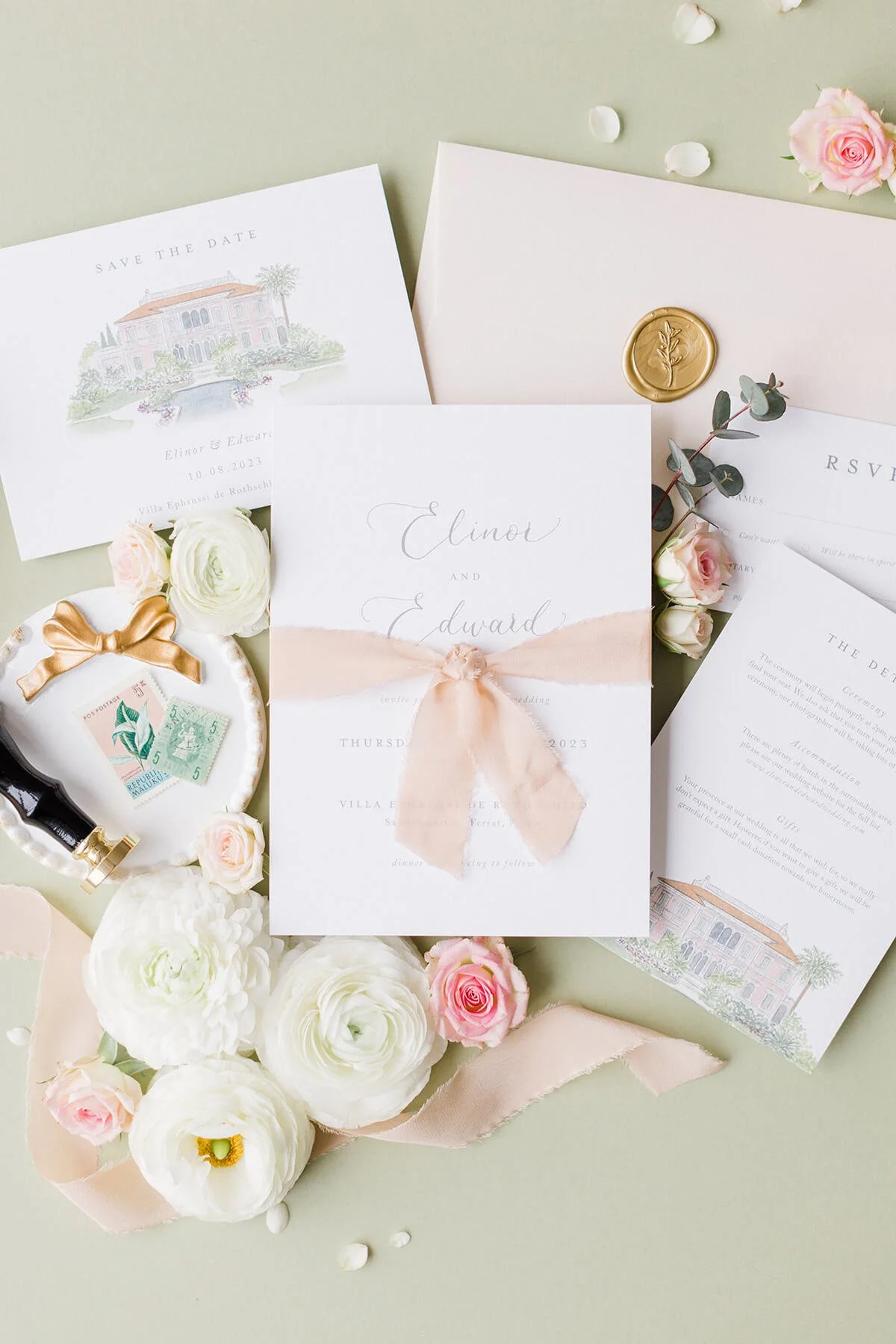 Elegant Wedding Invitations for Modern Couples — Olive & Millicent