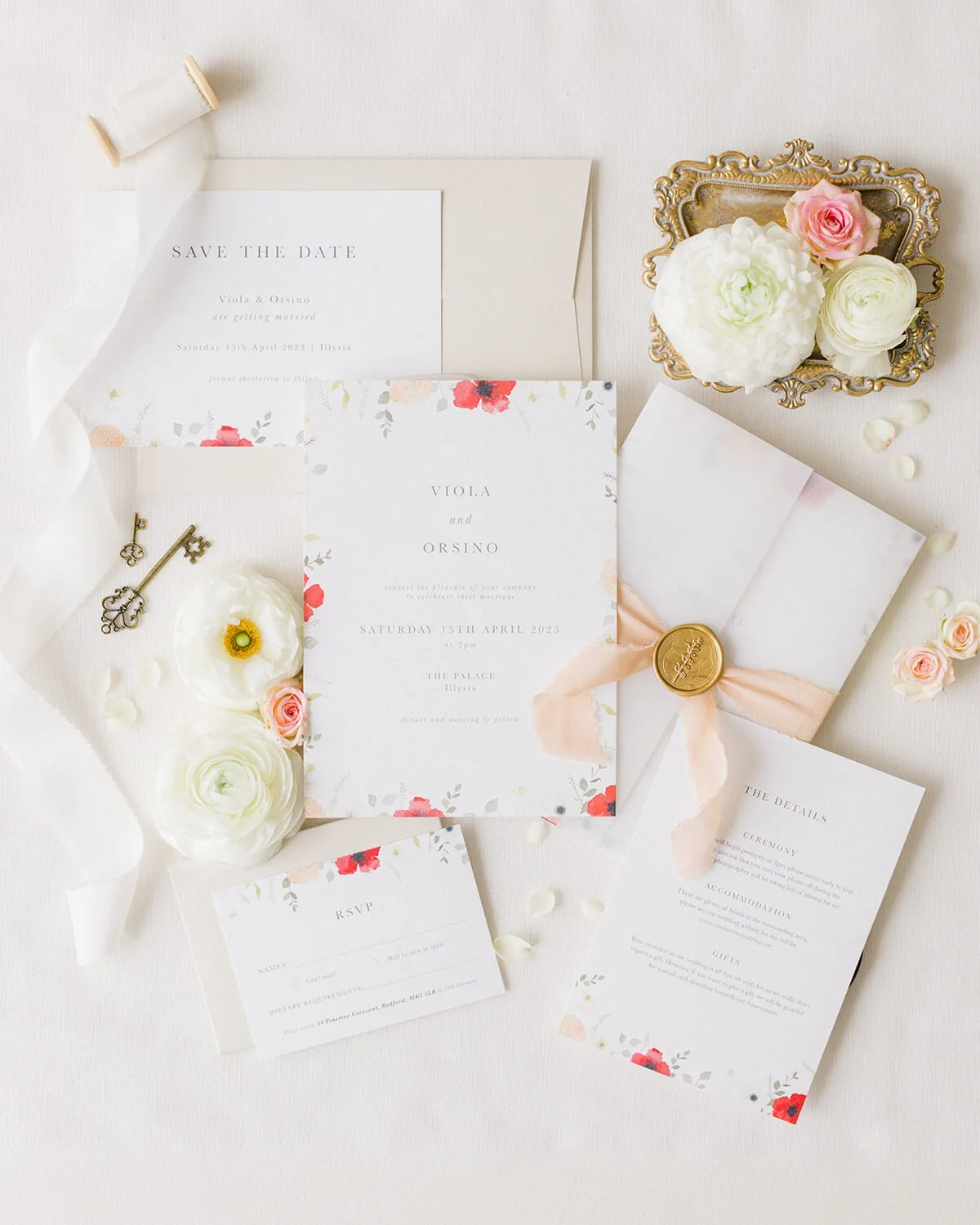 Elegant Wedding Invitations for Modern Couples — Olive & Millicent