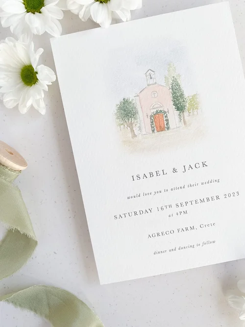 Venue Illustration Invitation Ideas For Your Wedding — Olive & Millicent