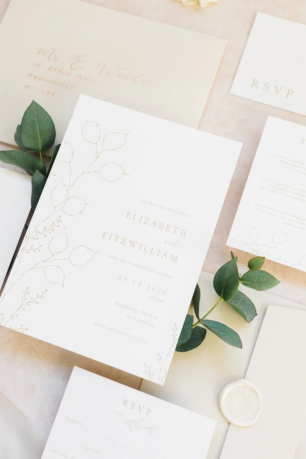 Illustrated Invitations for your Minimalist Wedding — Olive & Millicent
