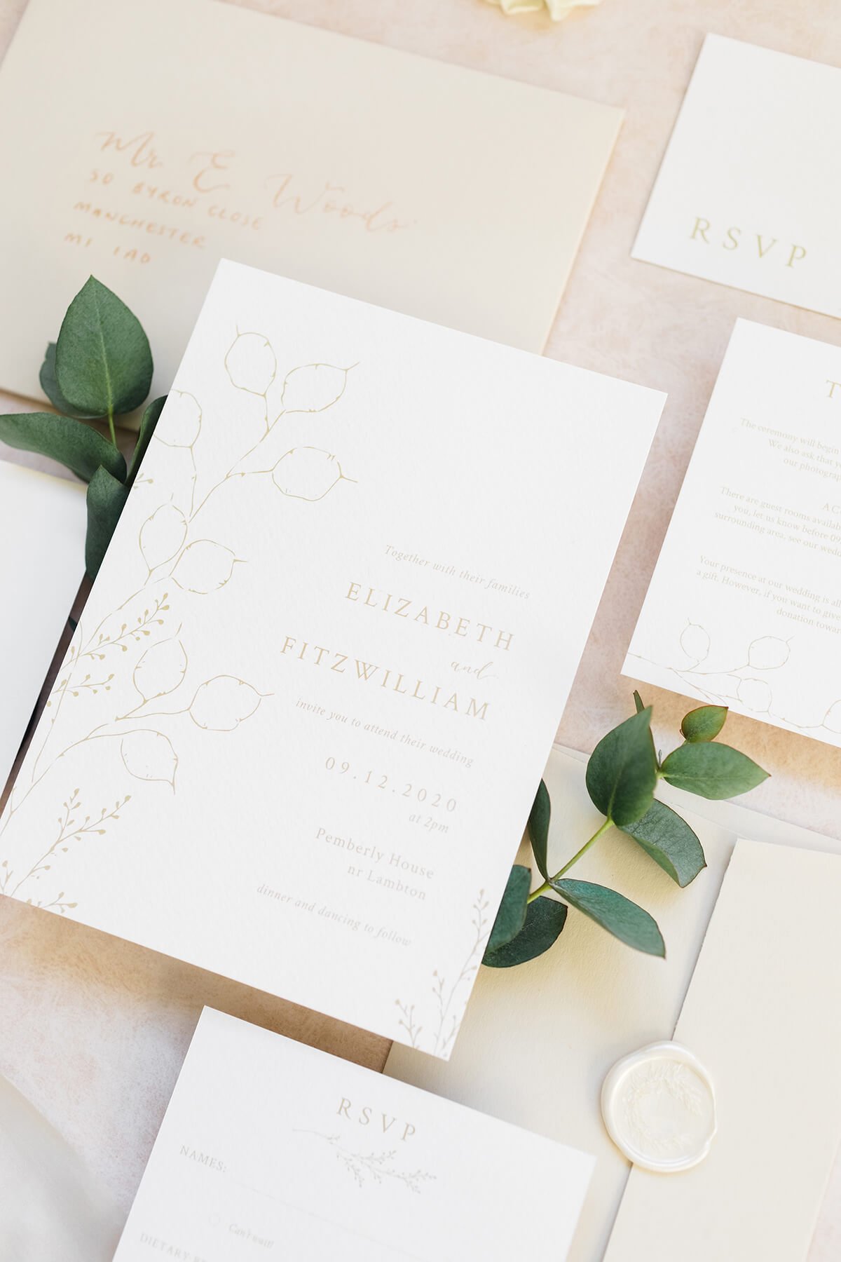 Illustrated Invitations for your Minimalist Wedding — Olive & Millicent