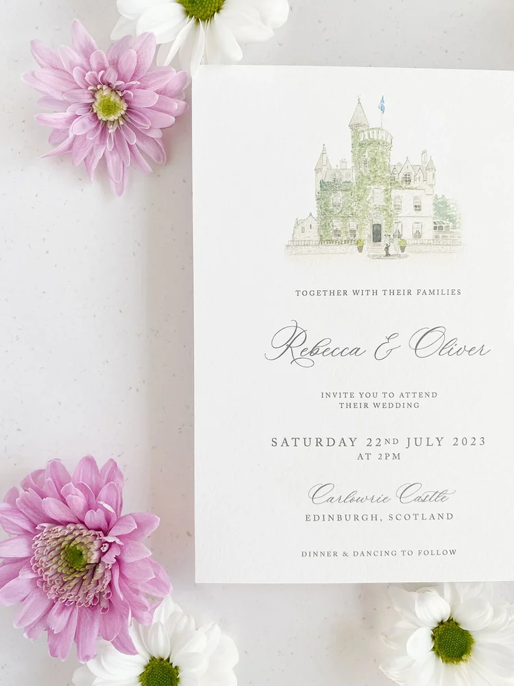 Venue Illustration Invitation Ideas For Your Wedding — Olive & Millicent