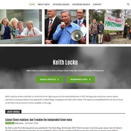 Activist and former MP Keith Locke, Auckland