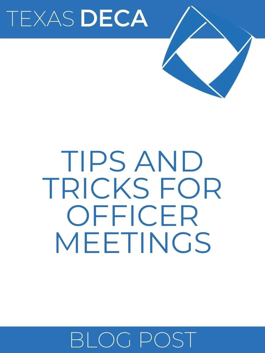 Chapter Management Resources — Texas DECA